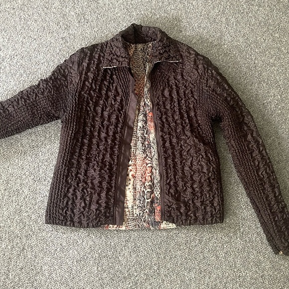 UbU Puff Animal Print REVERSIBLE Jacket - Picture 3 of 4